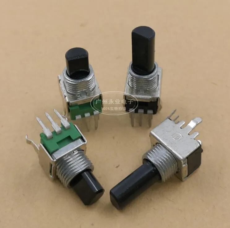 3 Piece RK09 Type Vertical Single Rotary Potentiometer 3 Feet B50K Power Amplifier Volume Sound Adjustment Precision Adjustable