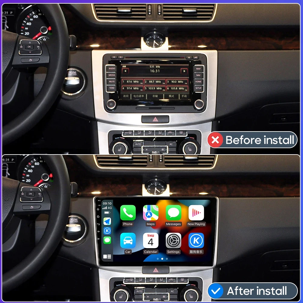 car radio For Volkswagen VW Passat B6 B7 CC 2007 - 2015 Android Multimedia Player carplay GPS Navigation DVD 5G High-performance