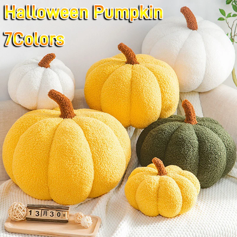 Creative Sofa Living Room Pillow and Cushion Pumpkin Pillow Indoor Plush Toy Decorative Ornaments with Float Window Pillow