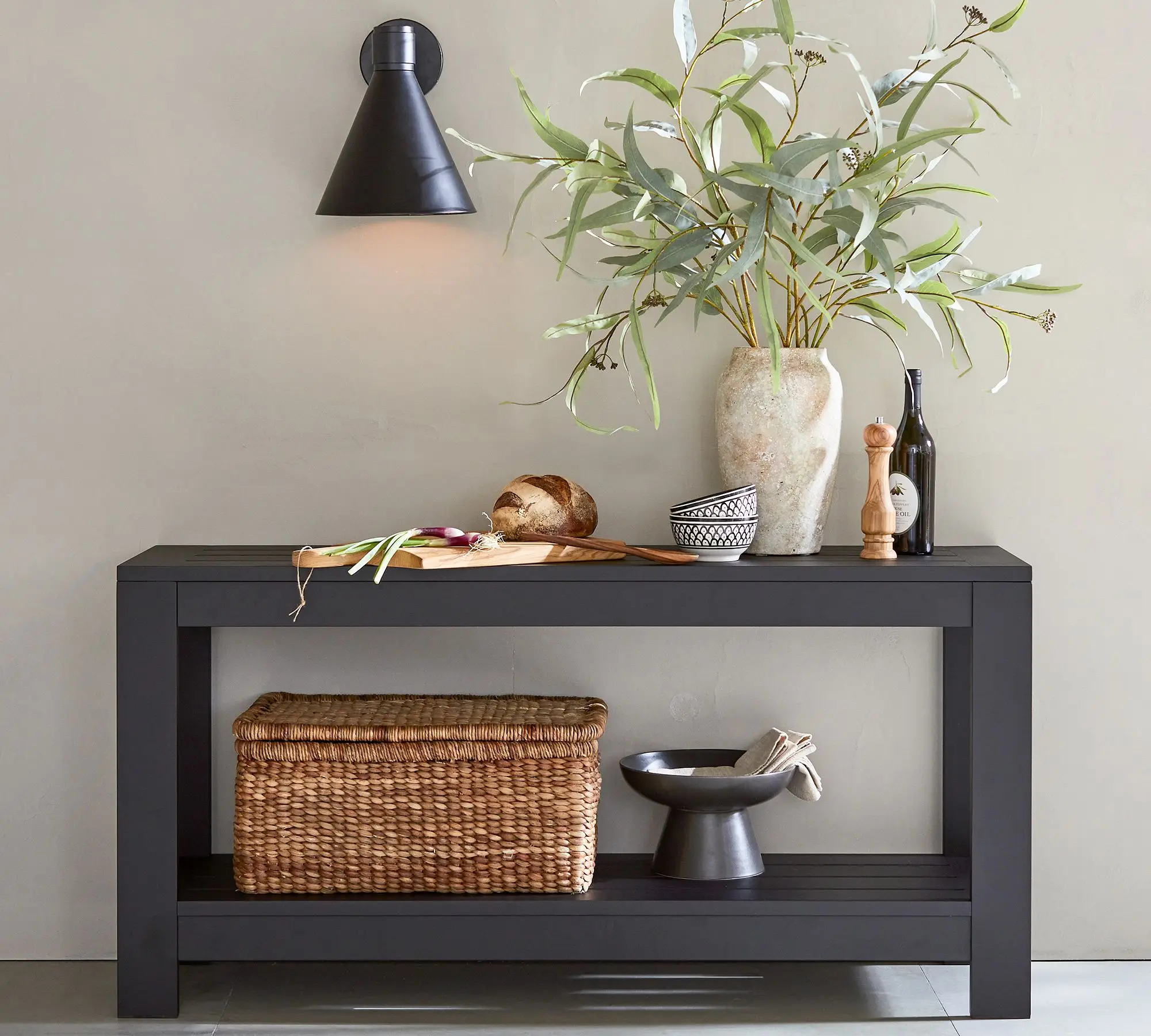 Customizable Strength and Stability Aluminum Metal Console Table Hotel Lounge Garden Terrace Leisure Furniture