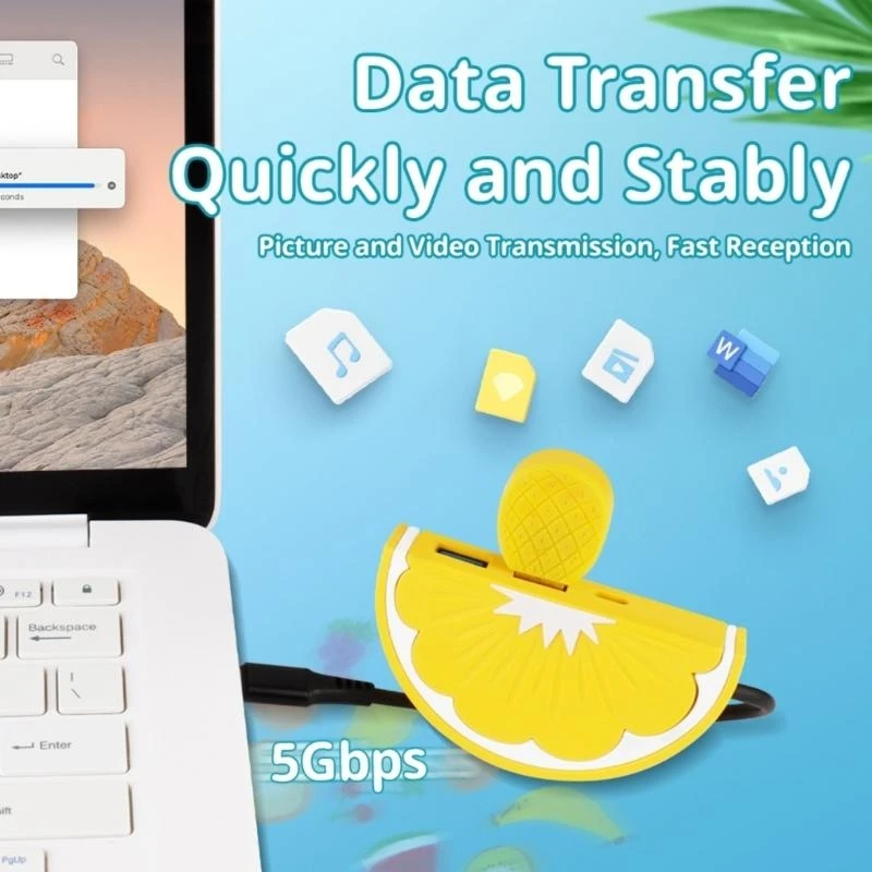 Mężczyzna typu C do 2x USB3.0+Typ Cewery Multiports Desktop Adapter