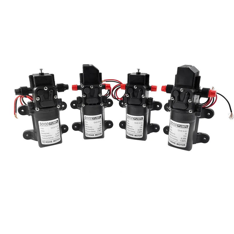Dobre pompy DC12V 72W 6L/Min mikro elektryczna membrana Reflux pompa wodna automatyczny przełącznik wysokociśnieniowy spray do mycia samochodu