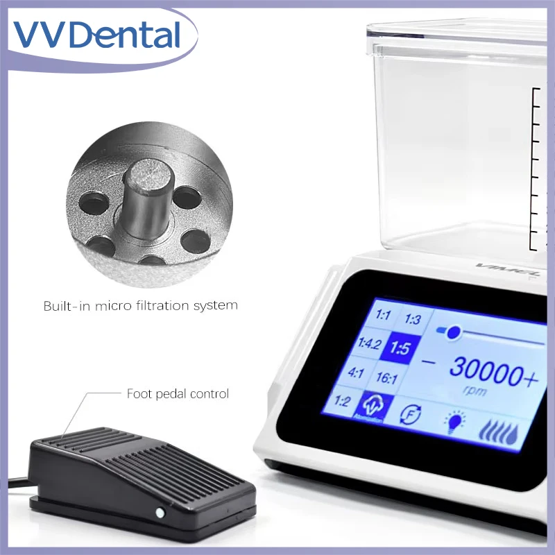 VVDental Dental Electric Micro Motor with LED Handle and 000ml Water Tank Built-in Water Supply System Dental Equipment