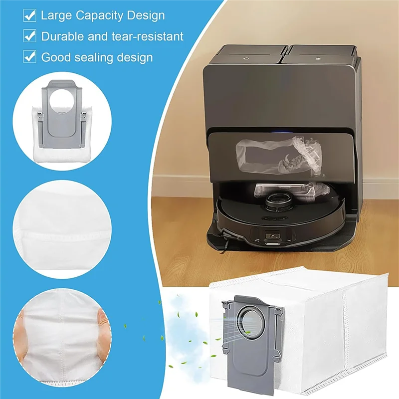 

ABGH-Accessories For Roborock S8 Maxv Ultra Vacuum Robot Spare Parts Main Side Brush Hepa Filter Mop Cloth Dust Bags