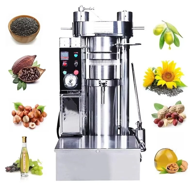 Customized Commercial Multi functional Automatic Hydraulic Oil Press High Yield Olive Sesame Soybean Walnut Oil Machine