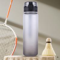 500ml Frosted Water Bottle with Handle Reusable Water Bottles Leakproof Dazzling Color Water Bottle for Outdoor Fitness