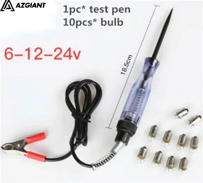 6V 12V 24V multi-function Automotive circuit testing test pen electrician line repair tool Car Light Lamp Voltage Test