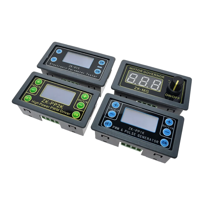 ZK‑UI15 ZK‑MG ZK‑PP1K ZK‑PP2K DC Motor Speed Controller Digital PWM Pulse Signal Generator Duty Cycle Frequency Adjustable Motor