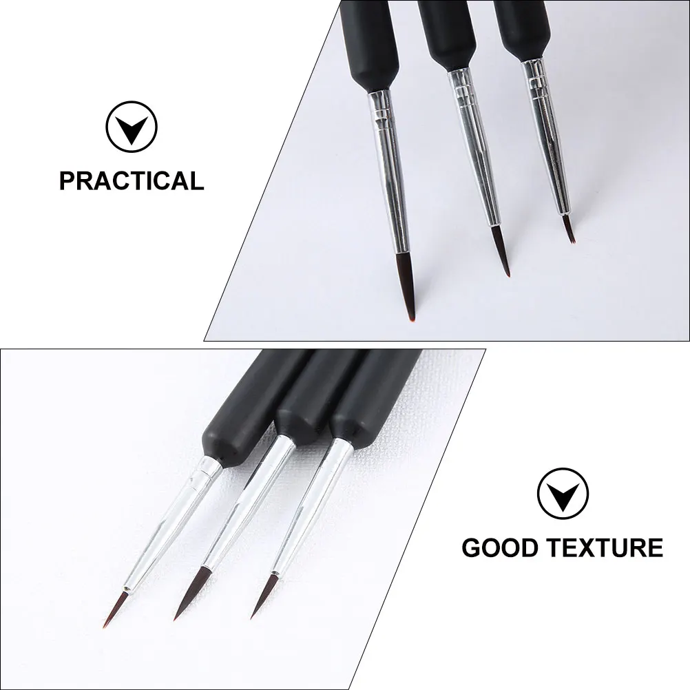 

6 Pcs Paint Pen for Watercolor Detail Brush Oil Painting Fine Brushes Paintbrushes Mini