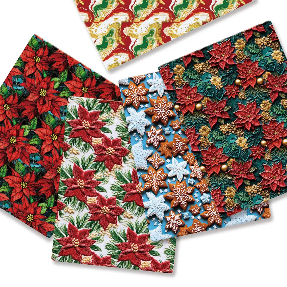 3D Seamless Pattern 50*140cm Polyester Cotton Fabric Hot DIY Sewing Quilting Fabric Needlework Material DIY Cloth Handmade