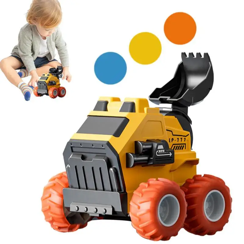 Construction Toy Truck Pull Back Vehicle Stone-Throwing Engineering Car Press-to-Launch Party Favors Classroom Prizes For