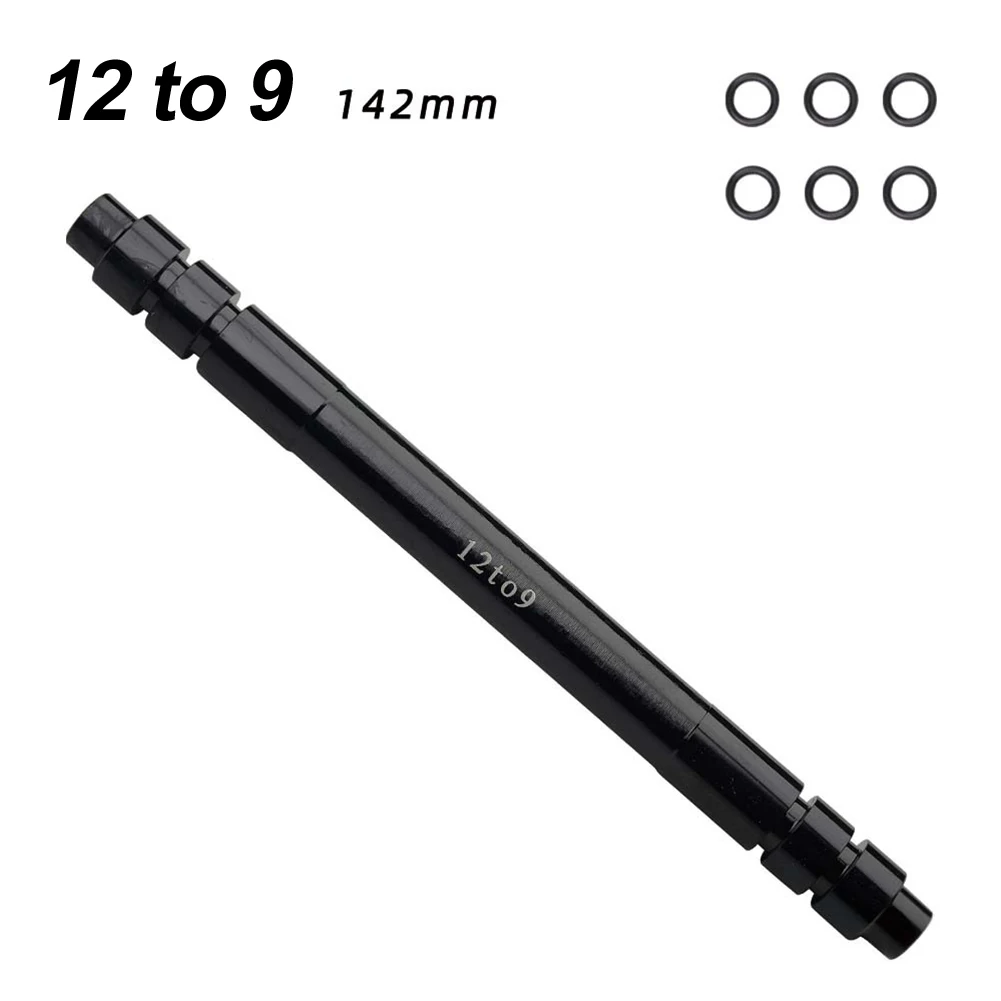 Thru Axle Adapter for Bicycles Supporting Both 15mm Front and 12mm Rear Through Axles Converted to 9mm Quick Release Format