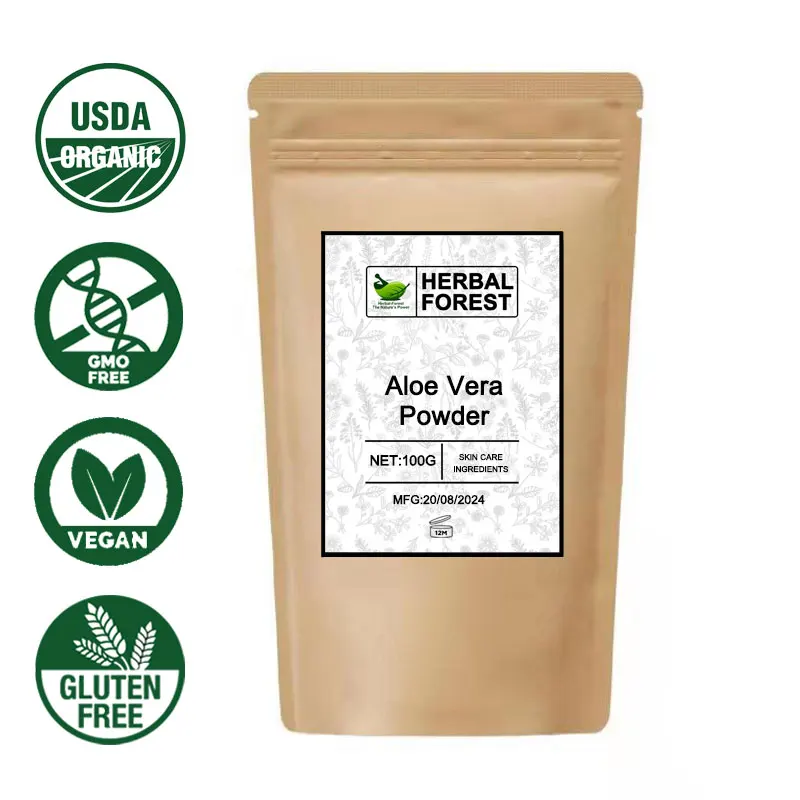 

Aloe Vera Powder Natural Organic Aloe Vera Leaf Mask Powder, Fades out Scars and Blemishes, Hair And Skincare Herbal