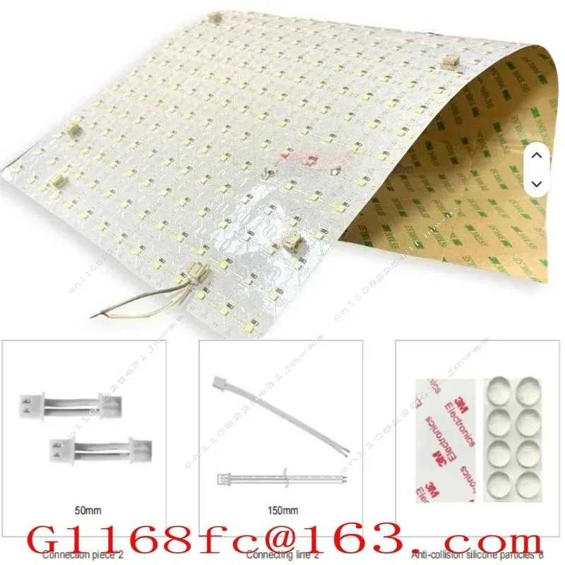 1-10pcs 6500k Design DC24V Dimmable RGBW Wireless Backlit Slate Paper Thin LED Board Light Aluminum PC IP44 Can Cut 490 * 245mm