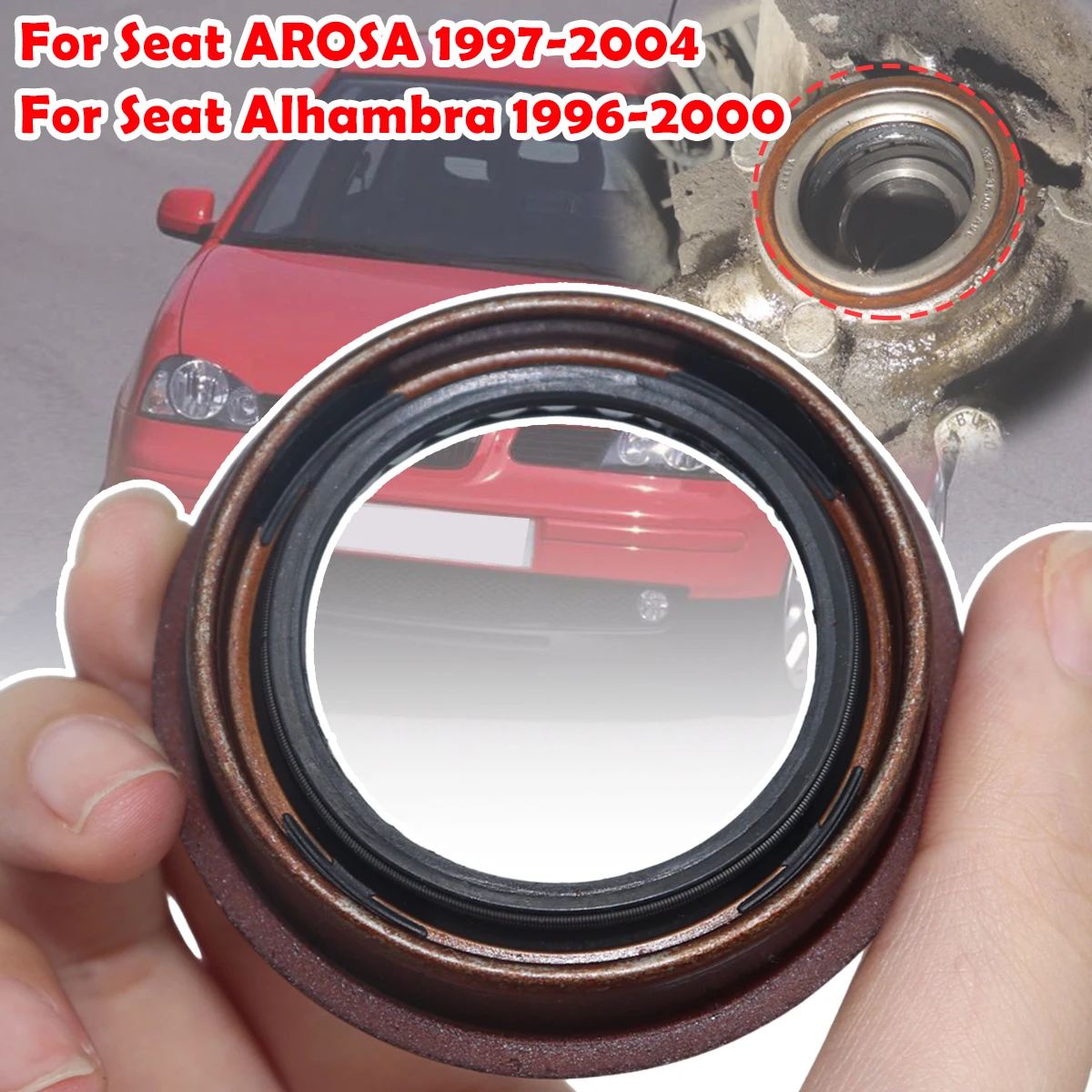 

Совершенно новый сальник приводного вала 6756195 для Seat Arosa Alhambra 2000, детали трансмиссии автомобиля, аксессуары 95LDS-40551213C