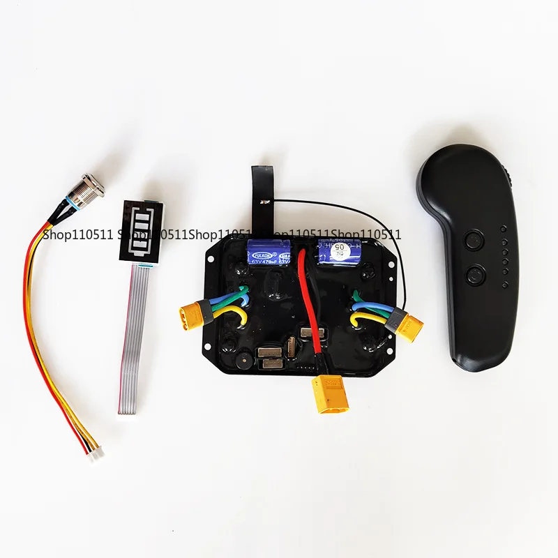 Electric Four-wheel Skateboard Controller Electric Remote System, Electric Skateboard ESC Wheel Hub Dual-drive 7S10S