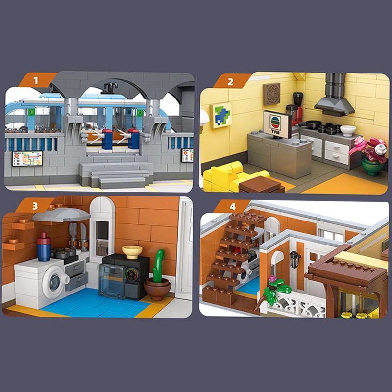 

Горячий стиль В НАЛИЧИИ JIESTAR 89129 City Rail Station Уличная сцена Светодиодный светильник Модель Строительный блок Головоломка DIY Игрушка Подарки на день рождения для детей