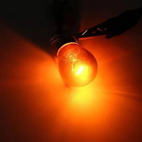 2 Buah Lampu Sein Halogen PY21W Warna Perak Krom Amber 12V21W BAU15S untuk Kendaraan