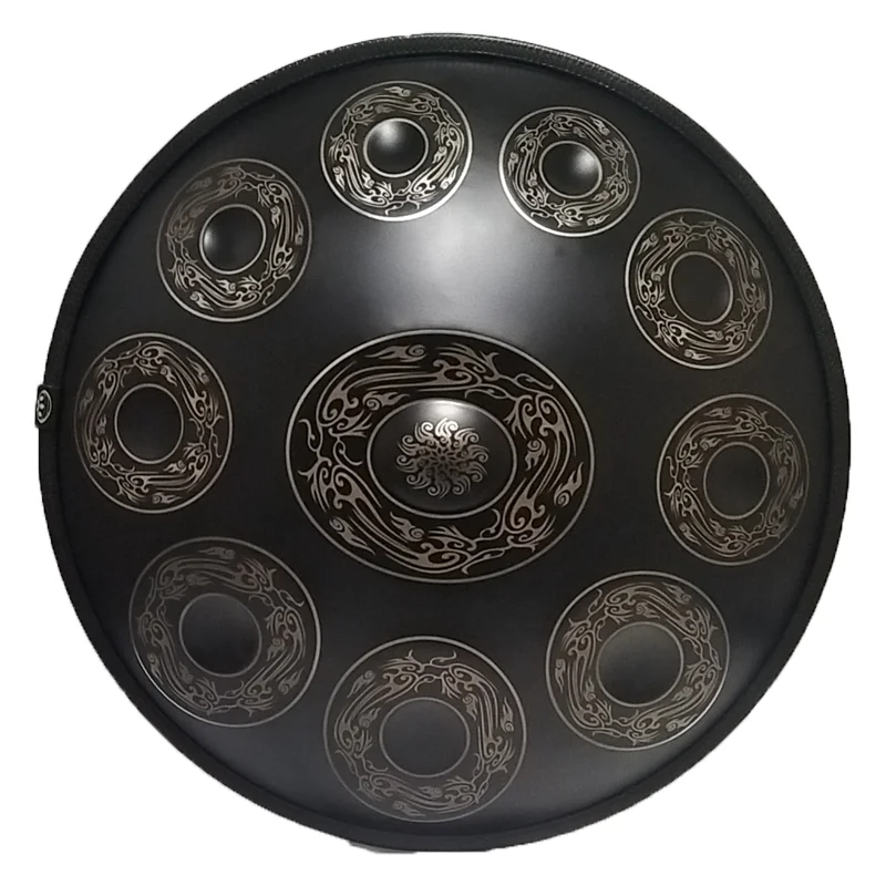 

432hz 10 Notes D Minor Handpan Accurate Tuning Steel Tongue Hand Drum Beginner Hand Pan With Bag Stand Sound Yoga Meditation