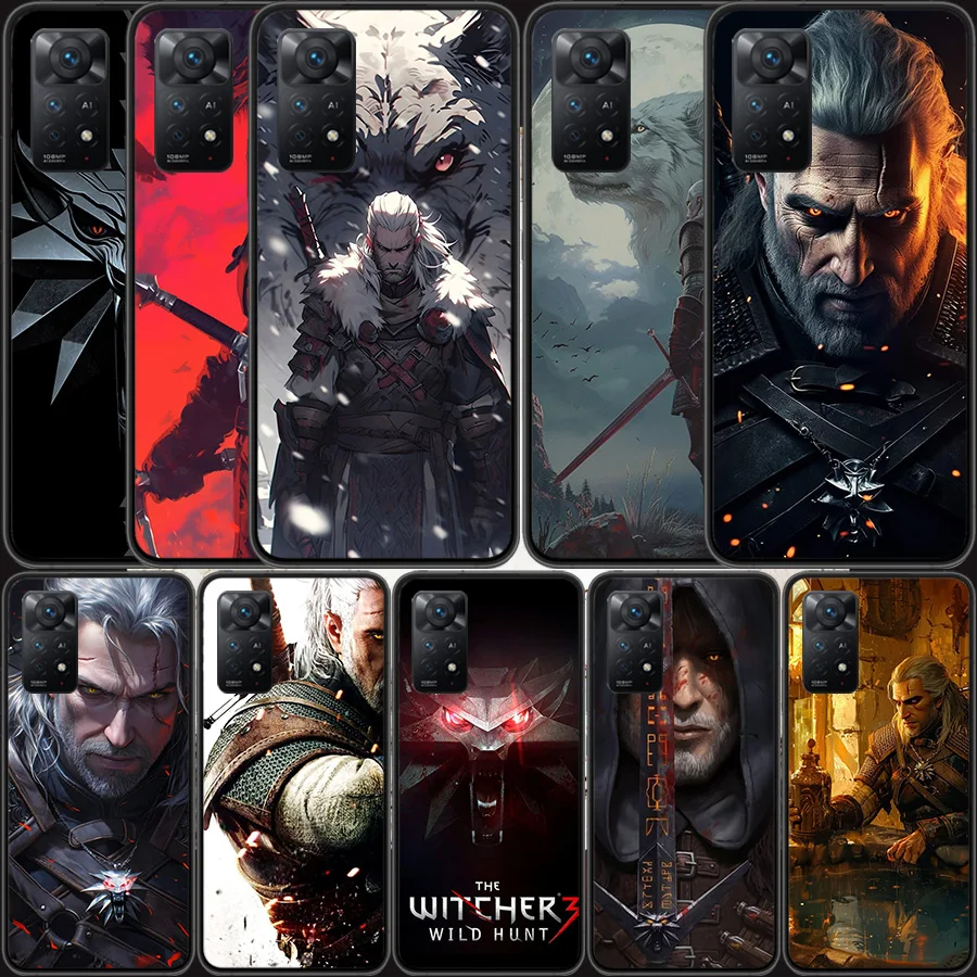 W-WitcherS Game Phone Case For Redmi Note 13 14 Pro 5G Plus 12 12C 10 10A 10C 9 9A 9C 9T 8 8A 7 7A K60 K70 K40 Pro Xiaomi Cover