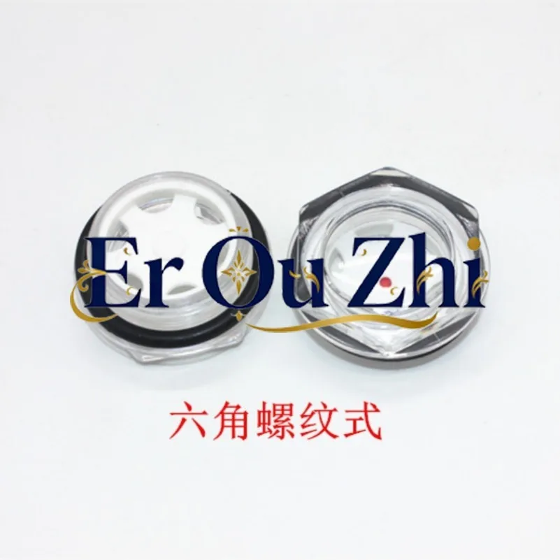 Lathe Machine Tool Oil Label Oil Window Plexiglass Sight Glass M27*1.5 M42*1.5 Hexagonal Thread Round Toothless