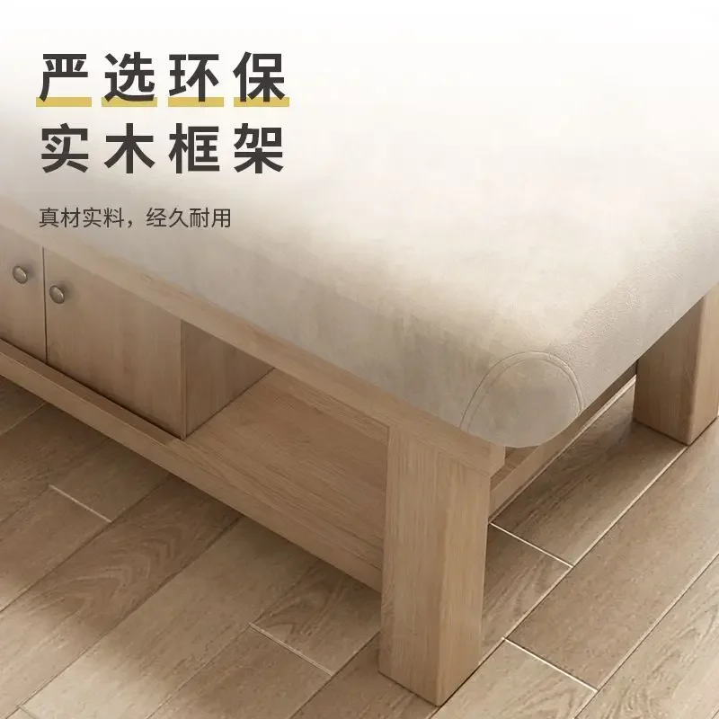 DSA solid wood beauty bed beauty salon special massage treatment bed traditional Chinese medicine massage moxa tattoo bed