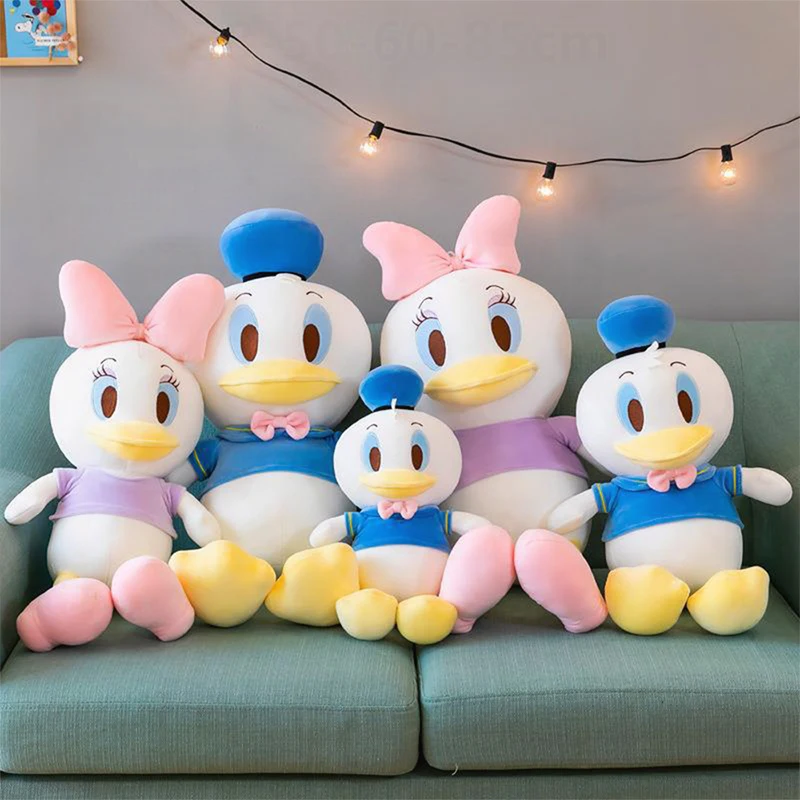 

Kawaii Disney Plush Toy Donald Duck Couple Stuffed Dolls Filled Animal Baby Birthday Gift for Childrens Holiday Present