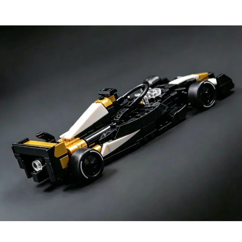 Black New MOC-227958 Sports Strap Sticker Iconic Race Car 320 Parts Creative Holiday New Year Building Block Model Toy Gift