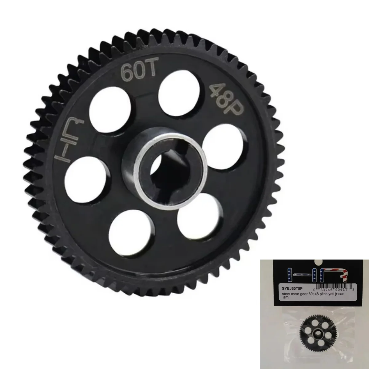 HR Steel 48 Pitch 60 Tooth Spur Gear for 1/18 90054 Axial Yeti Jr SCORE and Yeti Jr Can-Am