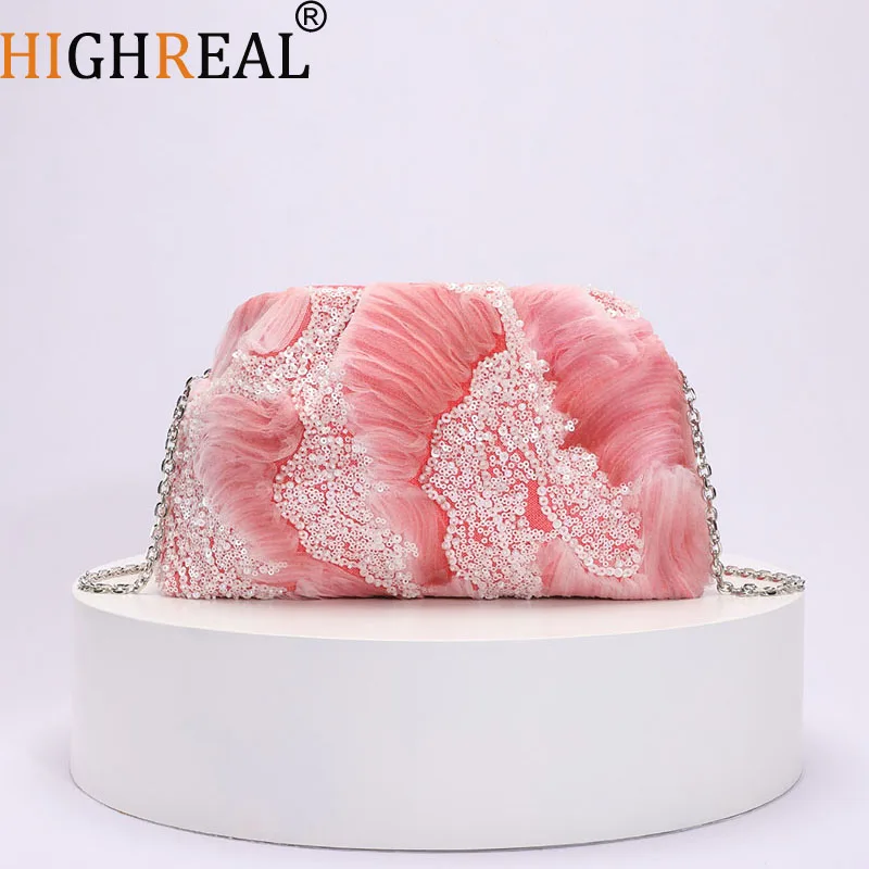 

Модный клатч с блестками для женщин, сумки через плечо с цветочной вышивкой, винтажные вечерние женские кошельки