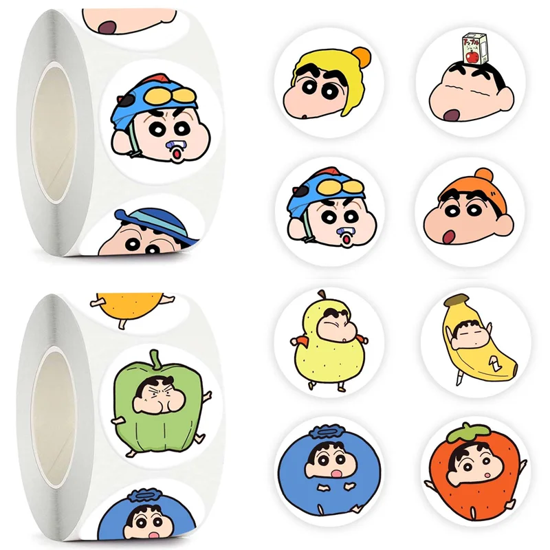 

500PCS Cartoon Anime Kawaii Crayon Shin Chan Stickers for Car Laptop Phone Stationery Decor Decals Waterproof Sticker Kids Toys