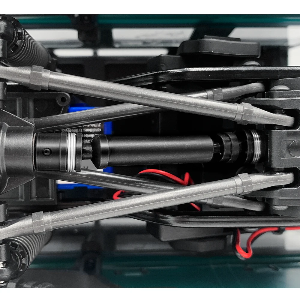 Stalowy wał napędowy CVD YEAHRUN do podwozia centralnego wału napędowego 1/18 TRX4M Bronco Defender akcesoria do modernizacji