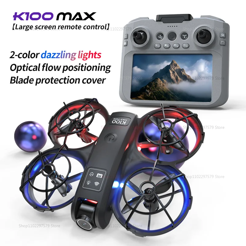 New K100 MAX Drone 8K 5KM Optical Flow Professional HD Dual Camera Obstacle Avoidance Aerial Photography Quadcopter Toys Gifts