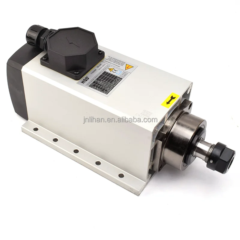 Motor Spindle CNC de 3.5kw com Refrigeração a Ar e Kit VFD, Spindle Refrigerado a Ar de 3.5kw para Máquina CNC de Corte de Madeira e MDF