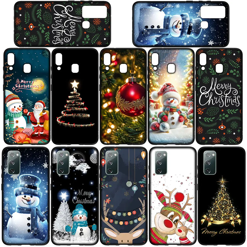 Merry Christmas Tree Deer Snow Cover Phone Casing for Xiaomi Poco C50 C55 C51 C65 X6 X3 NFC GT X4 M6 M4 M5 C40 F3 F6 F5 Pro Case