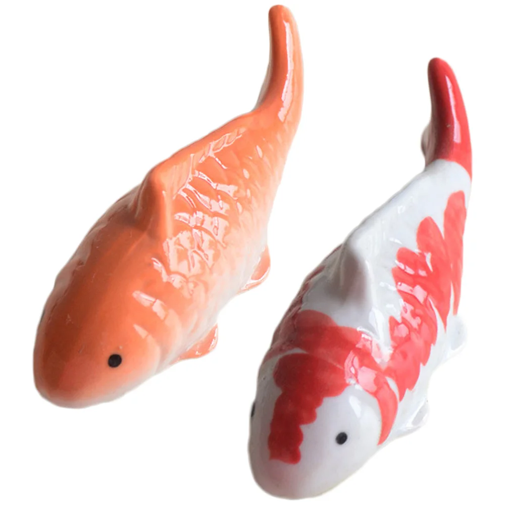 Fish Tank Animal Figurine Bathtub Ornaments Toy Decor Ceramics Aquarium Floating Miss