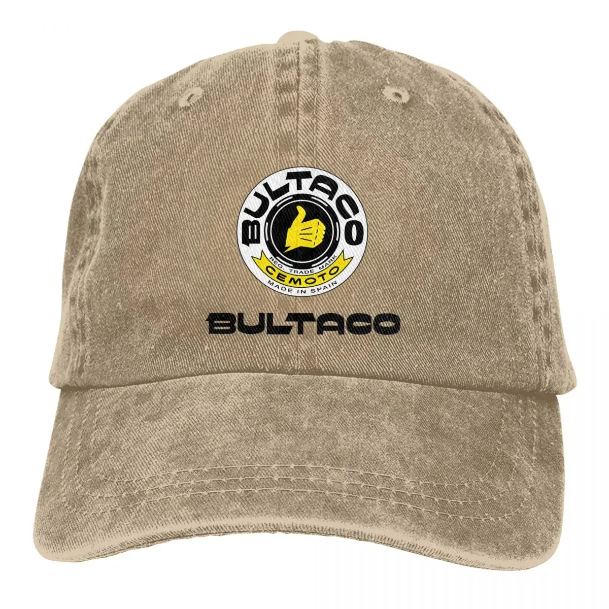 Bultaco Cemoto Baseball Cap Vintage Distressed  Washed Moto Motorcycle Vintage Motorbike Snapback Cap Unisex Style Caps Hat