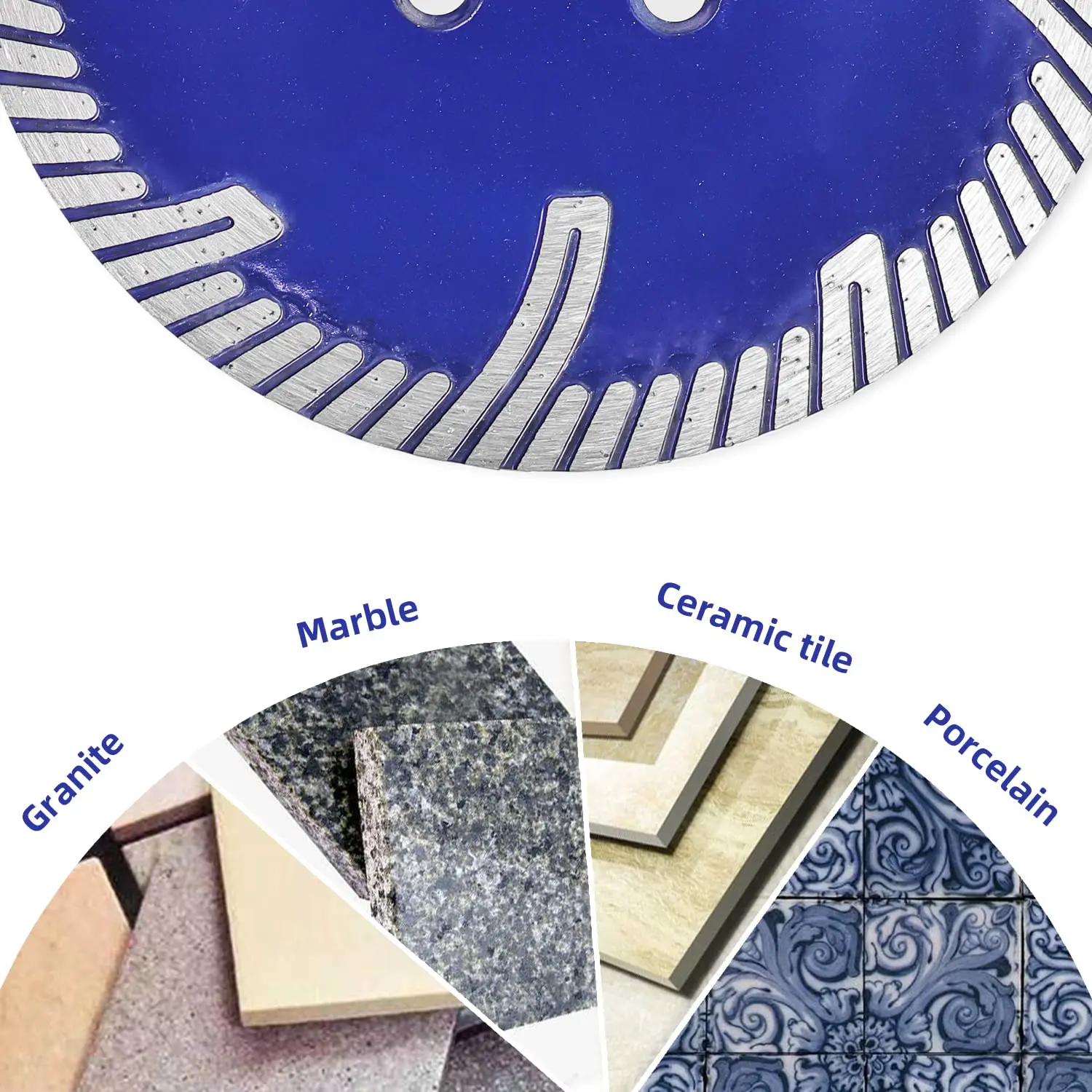 6 Inch 150mm T-Segmented Turbo Rim Diamond Saw Blade for Granite Cutting Circular Saw Cutting Disc