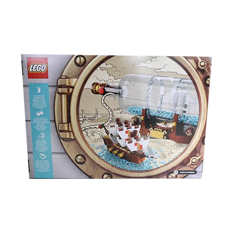 LEGO 92177 Ideas Ship in a Bottle  Expert Building Kit, Snap Together Model Ship