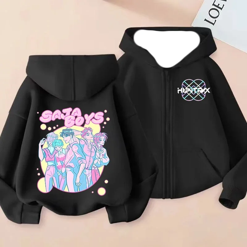 

2026Autumn/Winter Zipper Hoodie Monster Hunt Team Oversized Korean American Fashion 3D Printed Plus Size Women's Girls' Top Coat