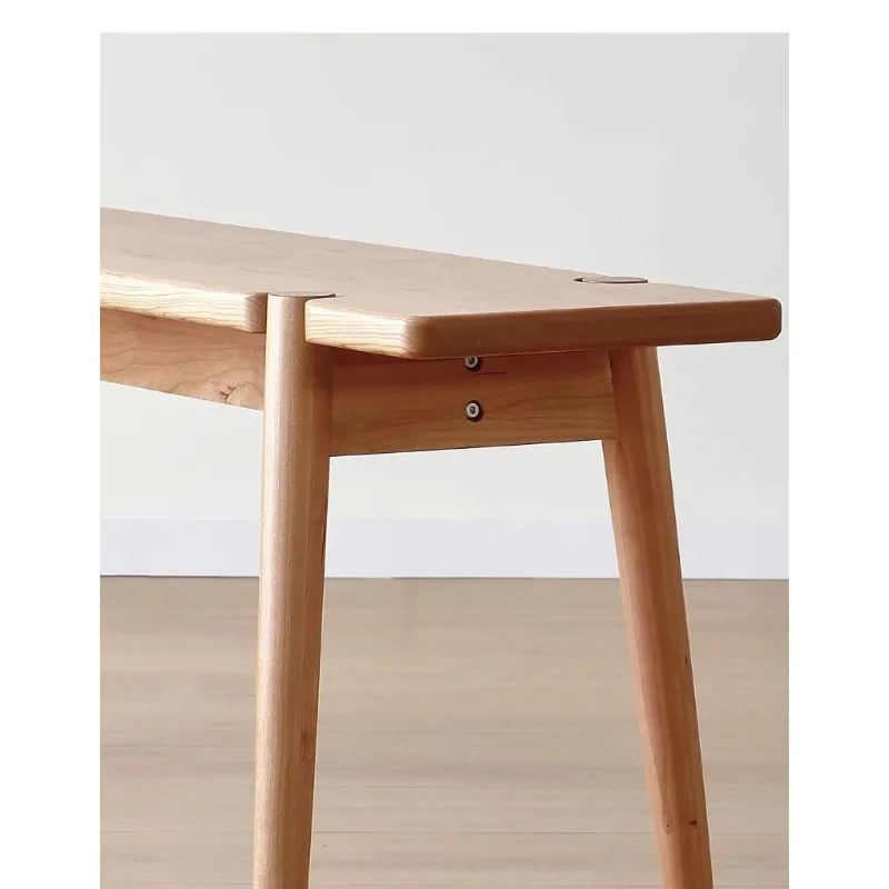 Picture 6: Minimalist solid wood bench, household dining stool, dining stool
