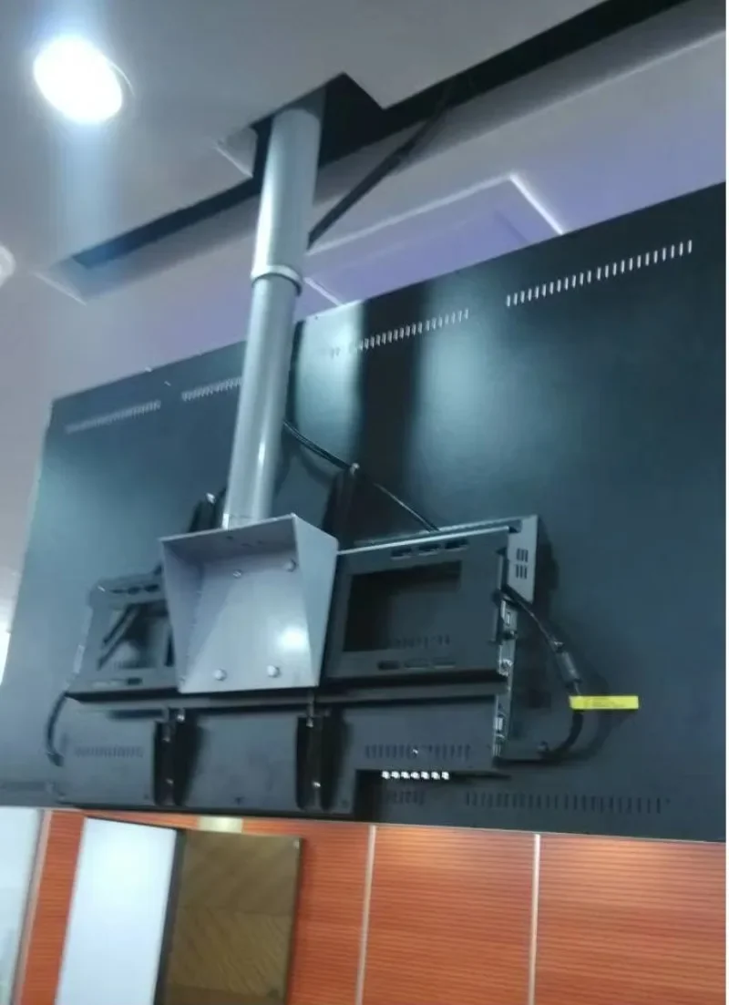 Conference room remote control vertical drop down ceiling TV