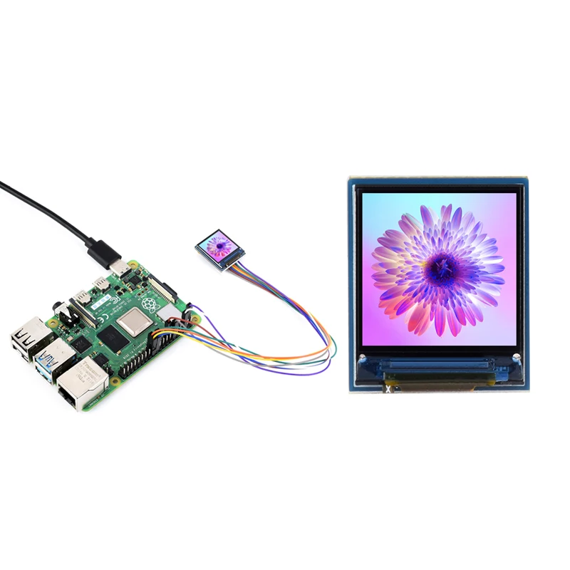 Immagine 4: Modulo display LCD Raspberry Pi da 0,85 pollici Risoluzione 128x128 GC9107 Schermo IPS