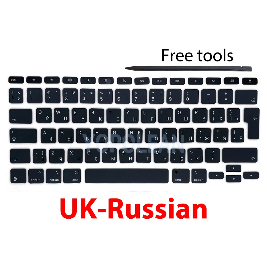 New A2974 A3340 Key Keycaps Keys Cap Black For iPad Pro 13