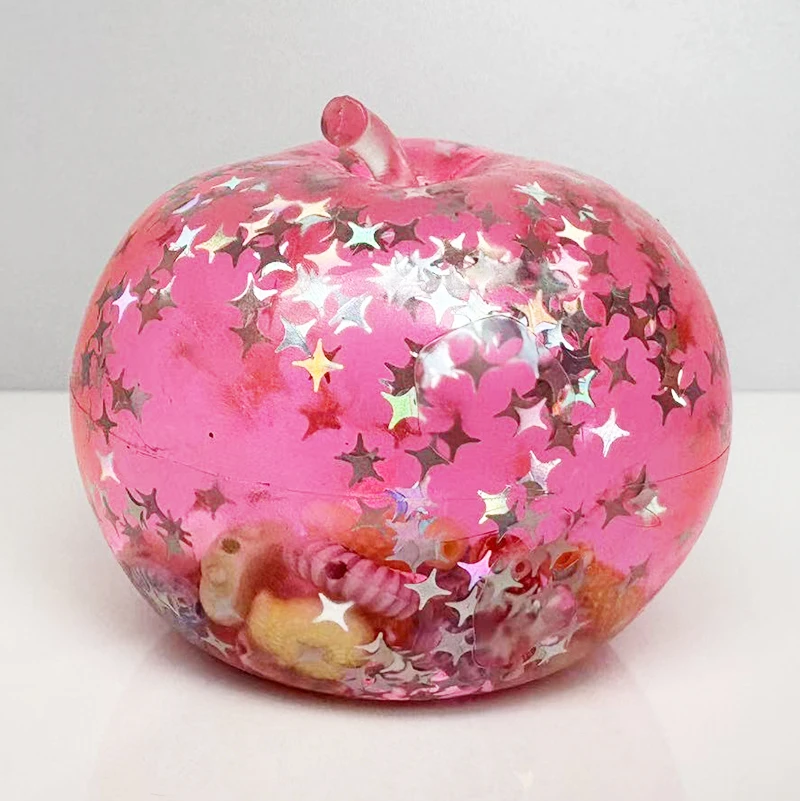 Adults Squishy Ocean Apple Stress Balls Autism Sensory Toys Stress Anxiety Relief Fidget Toys Maltose Water Ball Gifts Bulk