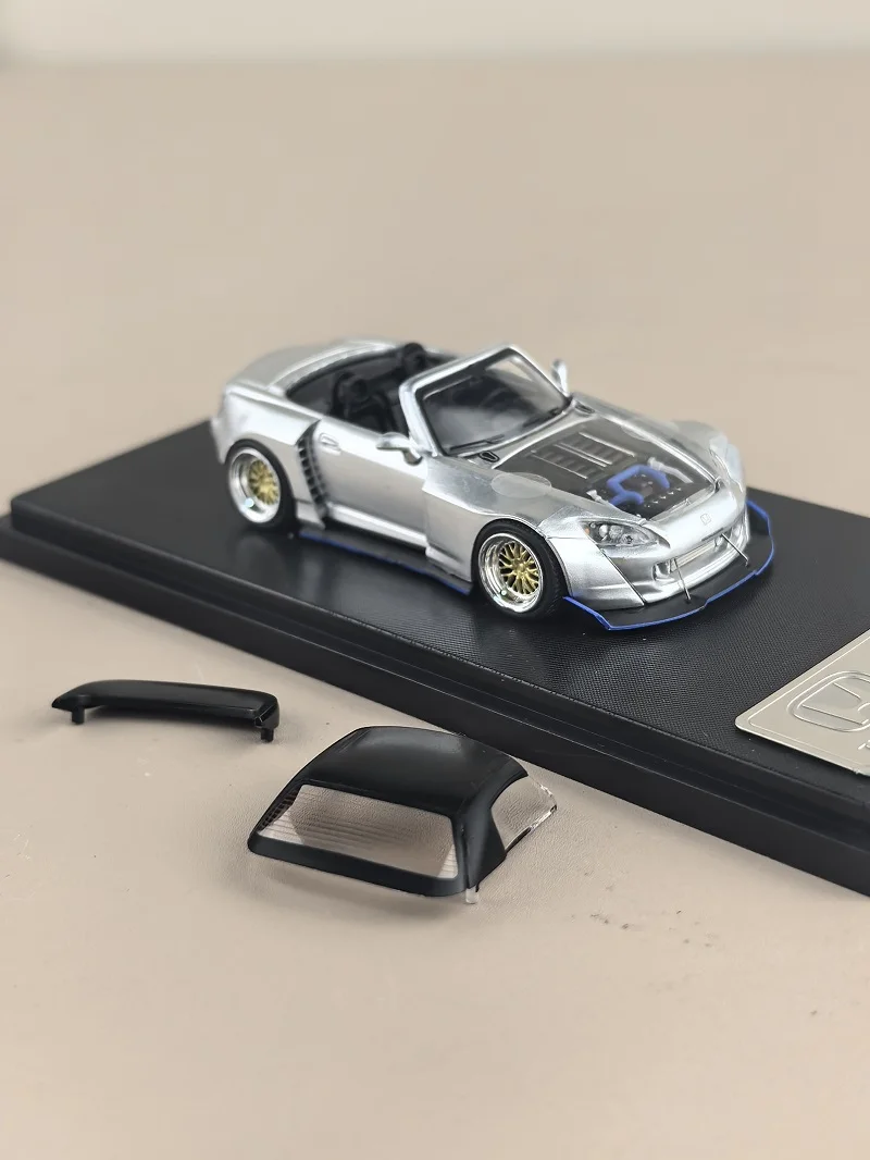 Spot RM Rhino 1:64 Honda Honda S2000 Modifiziertes Wide Body Cabrio, Legierungsautomodell