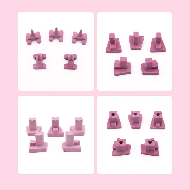 Dental Lab Single Tooth Ceramic Firing Pegs 4 Types Point/Flat/Slant/Hole Peg Porcelain Sintering Burning Rack For Crown Bridge