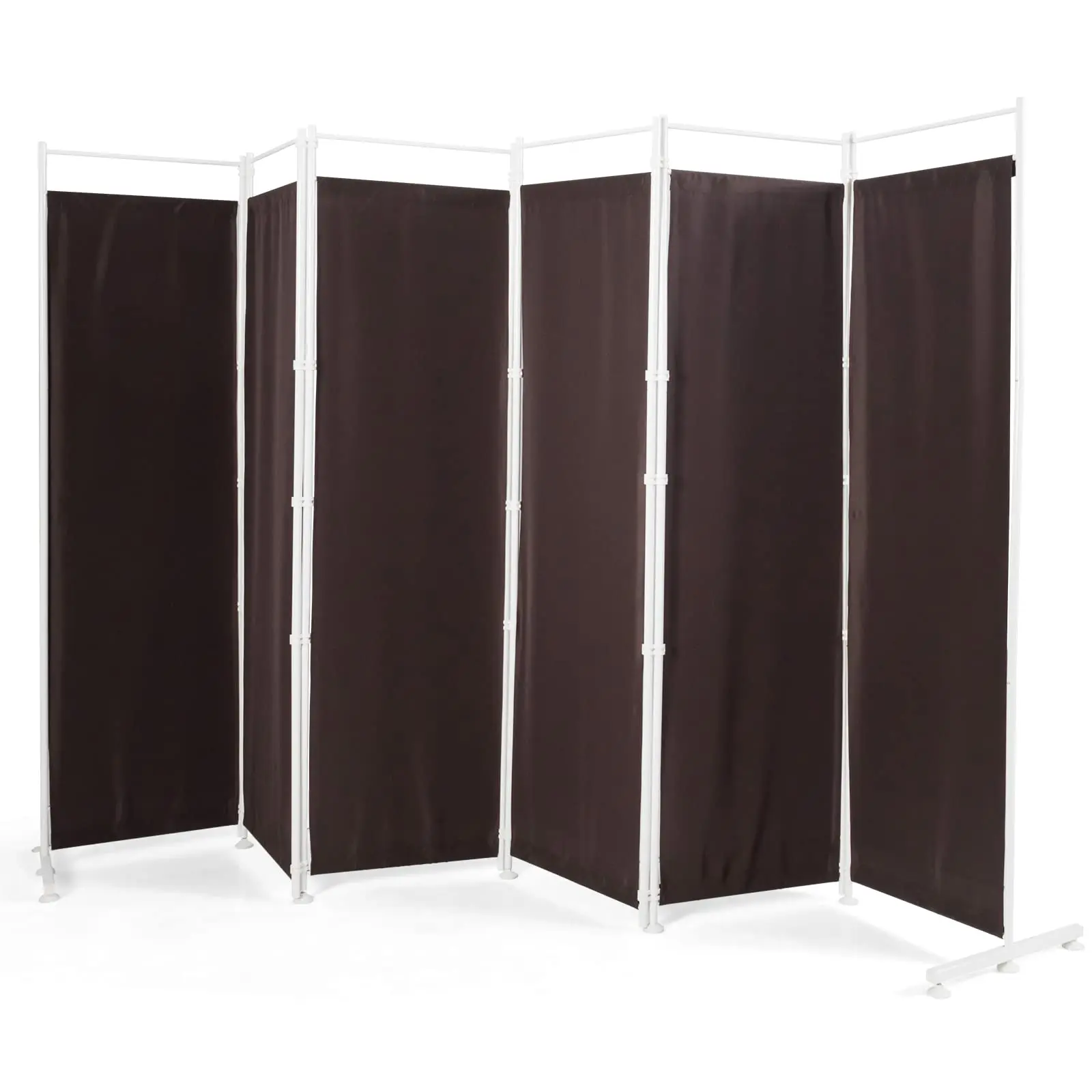 6 Ft Room Divider, 6 Panel Folding Wall Divider, Freestanding Partition with Adjustable Foot Pads, Perfect Privacy Sn