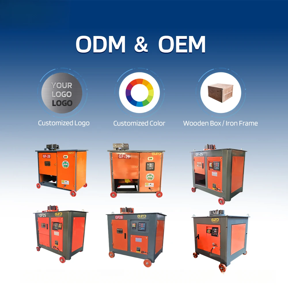 

380V 220V GF25 4-28 Round Bar Semi Automatic Rebar Stirrup Bending Hine