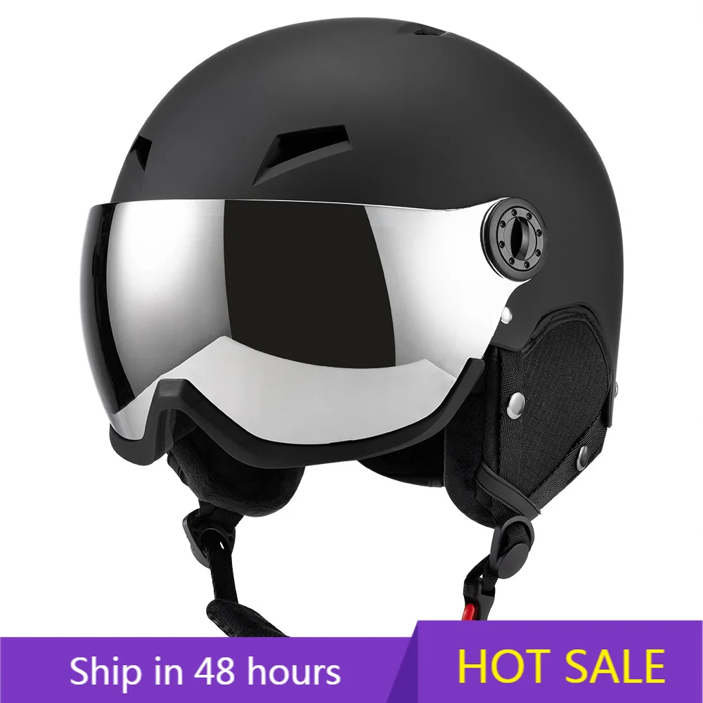 

POWER LEAP 2025 Integrated Ski Helmet Windproof Warm Snow Goggles for Extreme Outdoor Sports for Adults Men and Women in Winter